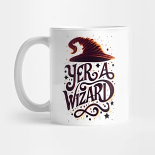 Yer a Wizard - Crimson Typography - Fantasy Mug